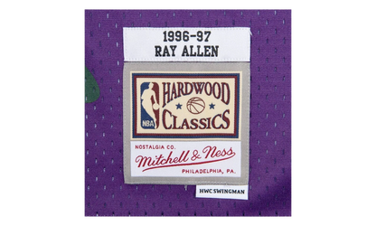 NBA Ray Allen Reload Swingman Jersey "1996 Milwaukee Bucks - Purple" SMJYCP19294 MBUPURP96RAL