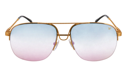 Collins Half Rim 24KT "Yellow Gold / Blue Pink Gradient Multiflash" MPCL2 0005 54T8