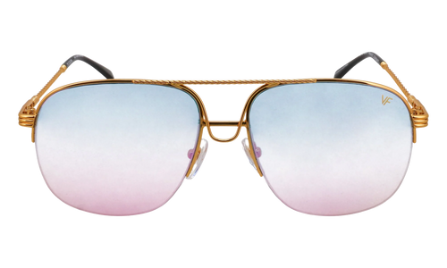 Collins Half Rim 24KT "Yellow Gold / Blue Pink Gradient Multiflash" MPCL2 0005 54T8