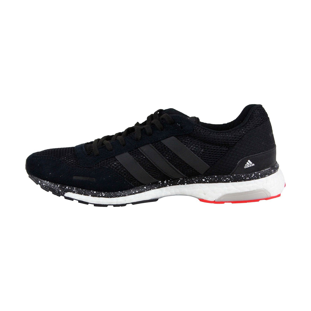 Adizero Adios 3 CM8356 Mens Black Mesh Lace Up Athletic Running Shoes