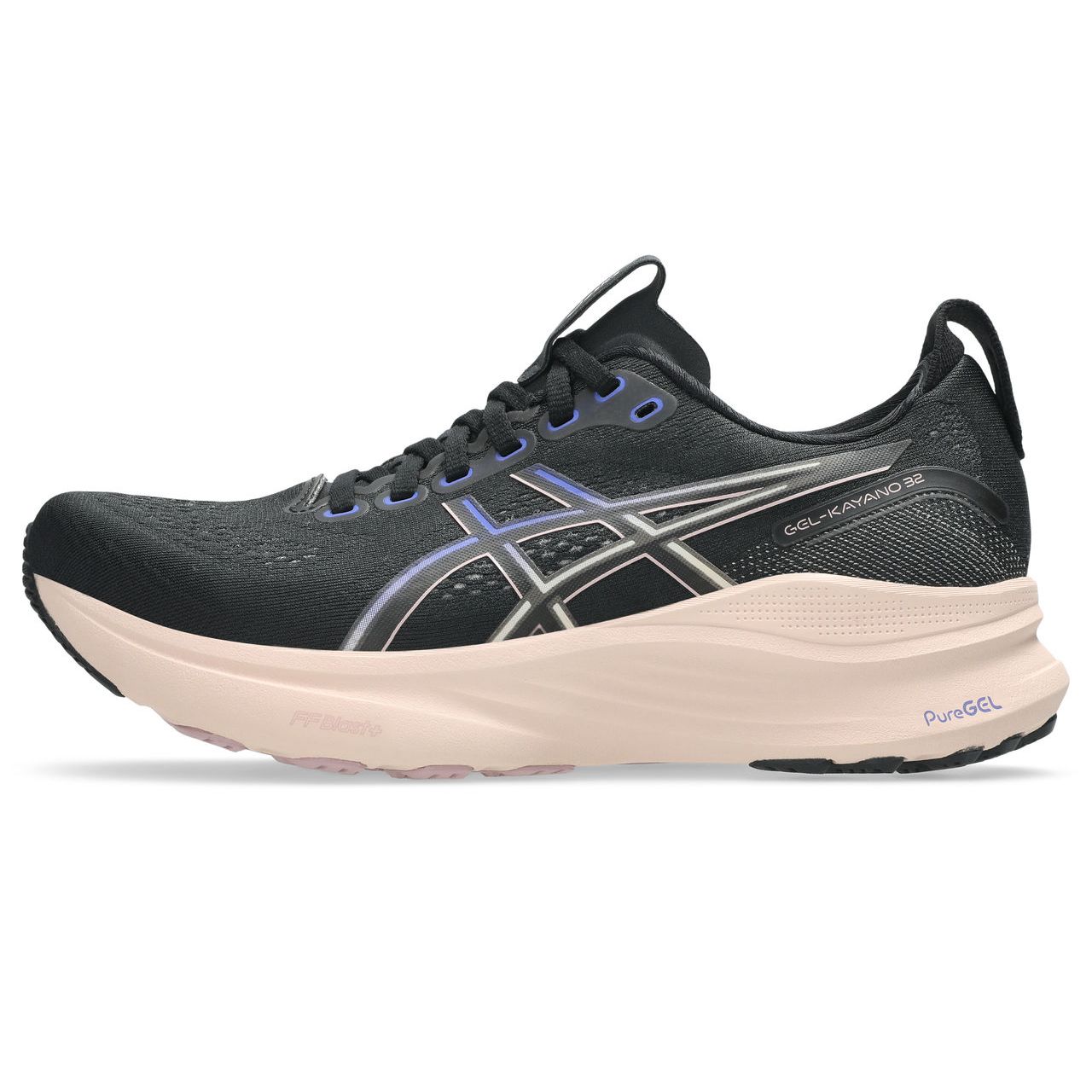 Women's Gel-Kayano 32 Running Shoes in Black/Pearl Pink