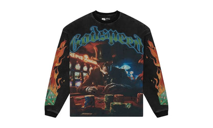 Life's a Gamble L/S Thermal Tee "Black Wash" LJV1UAGS