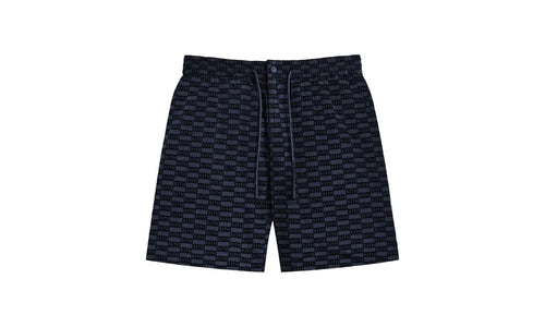 Flocked Monogram Mason Short "Nocturnal" KHM060533 413