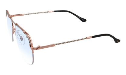 Blanco Half Rim 24KT Two-Tone "Rose / White Gold / Blue Gradient Photochromatic" HRBA2 0007 17A4