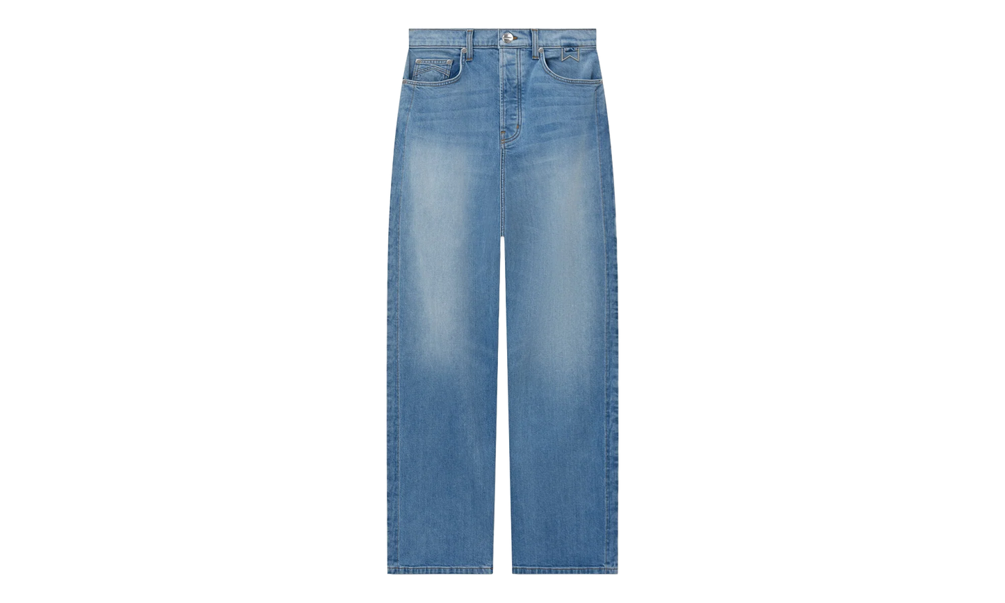WIDE-LEG DENIM TROUSERS "BLUE" RHFW24DP02012 IGO