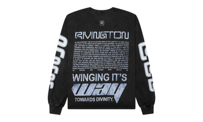 Divinity Paper Garden Long-Sleeve Tee "Faded Black" DIVN LS06 FBLK