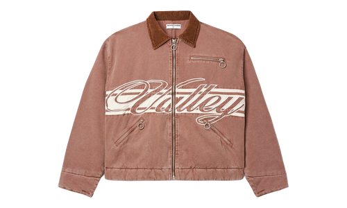 Cursive Trucker Jacket "Brown" VAL122