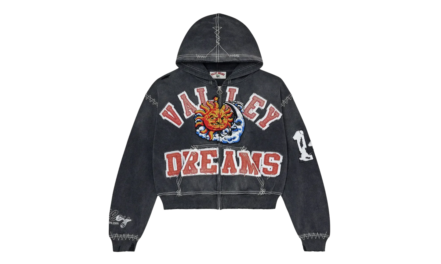 Sunny Zip Up Hoodie "BLACK" VAL43