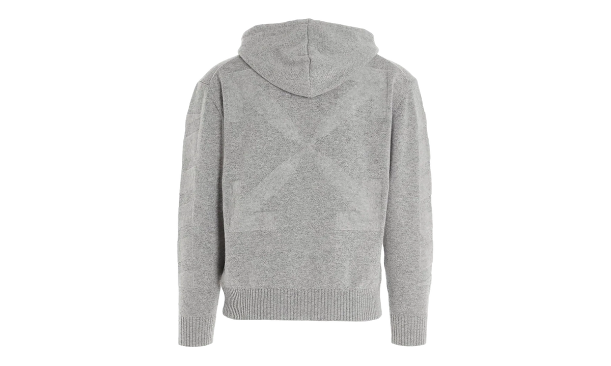 Arrow Cashmere Hoodie "Grey" OMHA097F20KNI0010900