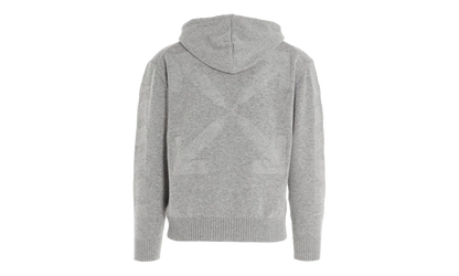 Arrow Cashmere Hoodie "Grey" OMHA097F20KNI0010900