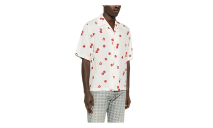 Dice Bowling Shirt "Alabaster Red Black" AMSTCA1093 271