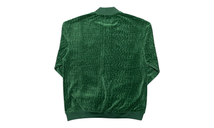 Croc Jacquard Velour Track Jacket "Green" SMT223 GRN