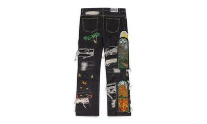 FOUR SEASONS FUSION STRAIGHT-FIT JEANS "Black" WDWMJNS 0048