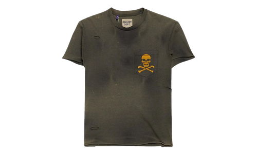 Distressed Bones T-Shirt "Faded Black" CR0P4J2N