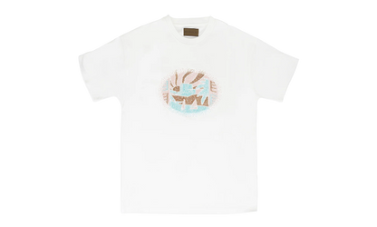 BEADED NILE RIVER T-SHIRT "White" BRC-MTPS-0004