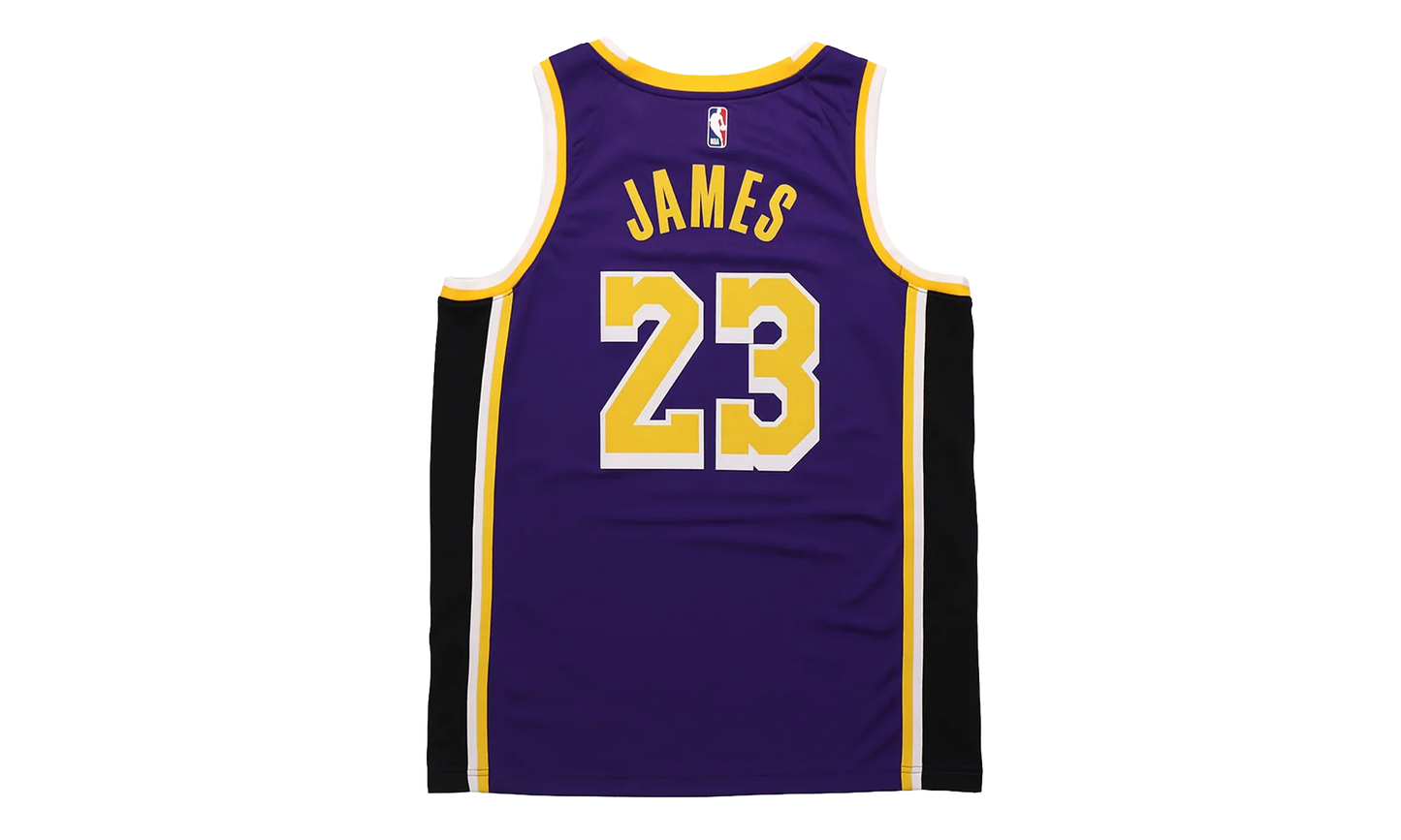 NBA Los Angeles Lakers Statement Edition 2020 Swingman Jersey "Lebron James - Purple / Yellow" CV9481 508