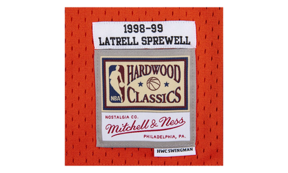NBA Latrell Sprewell Reload Swingman Jersey "1998 New York Knicks - Orange" SMJYCP19287 NYKORAN98LSP