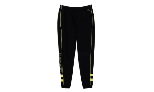 Embroidered Regular Fit Track Pants "Black / Flash Yellow" XH1431 6VT