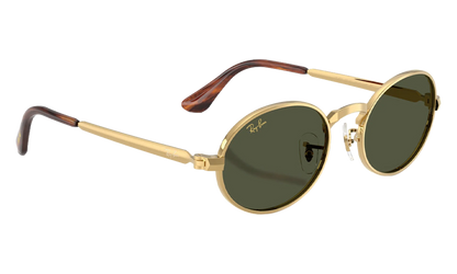 Ray-Ban Bold Metals "A$AP Rocky - Polished Arista Gold with Dark Green Lens" RB3931 001 31