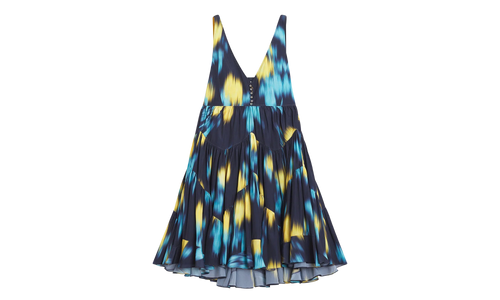 PRINTED SLEEVELESS SHORT DRESS "NAVY" RW DR0009 5900 P24 277