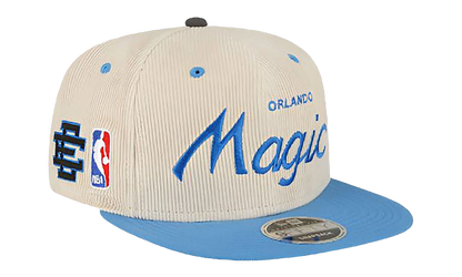 9FIFTY NBA ORLANDO MAGIC SNAPBACK HAT "ERIC EMANUEL - Cream/ Blue" EE437