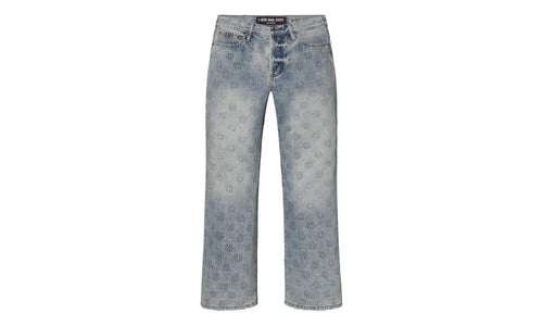 Embossed Denim Pants "Blue" 10031707