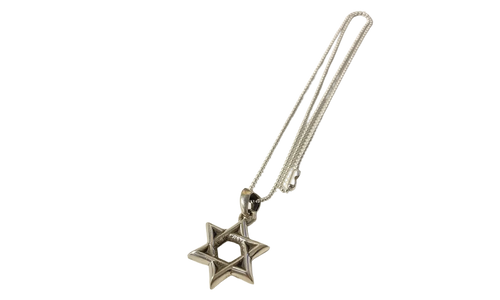 Medium David’s Star Necklace "Silver" CHRM0752