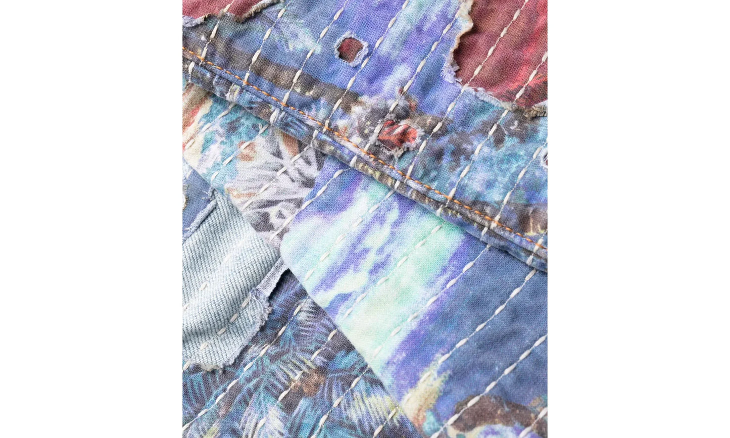 Aloha Boro Distressed Jeans "Stone Indigo Multi" PF23MDF0300 765