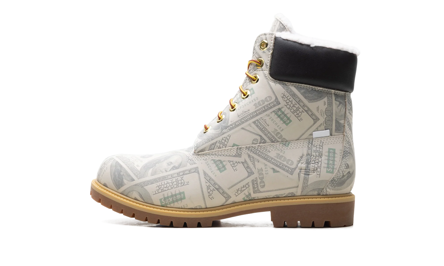 Timberland 6" Premium Waterproof Boot "Supreme x MM6 Maison Margiela $100 Bills" TB0A5NG5ALP