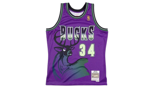 NBA Ray Allen Reload Swingman Jersey "1996 Milwaukee Bucks - Purple" SMJYCP19294 MBUPURP96RAL
