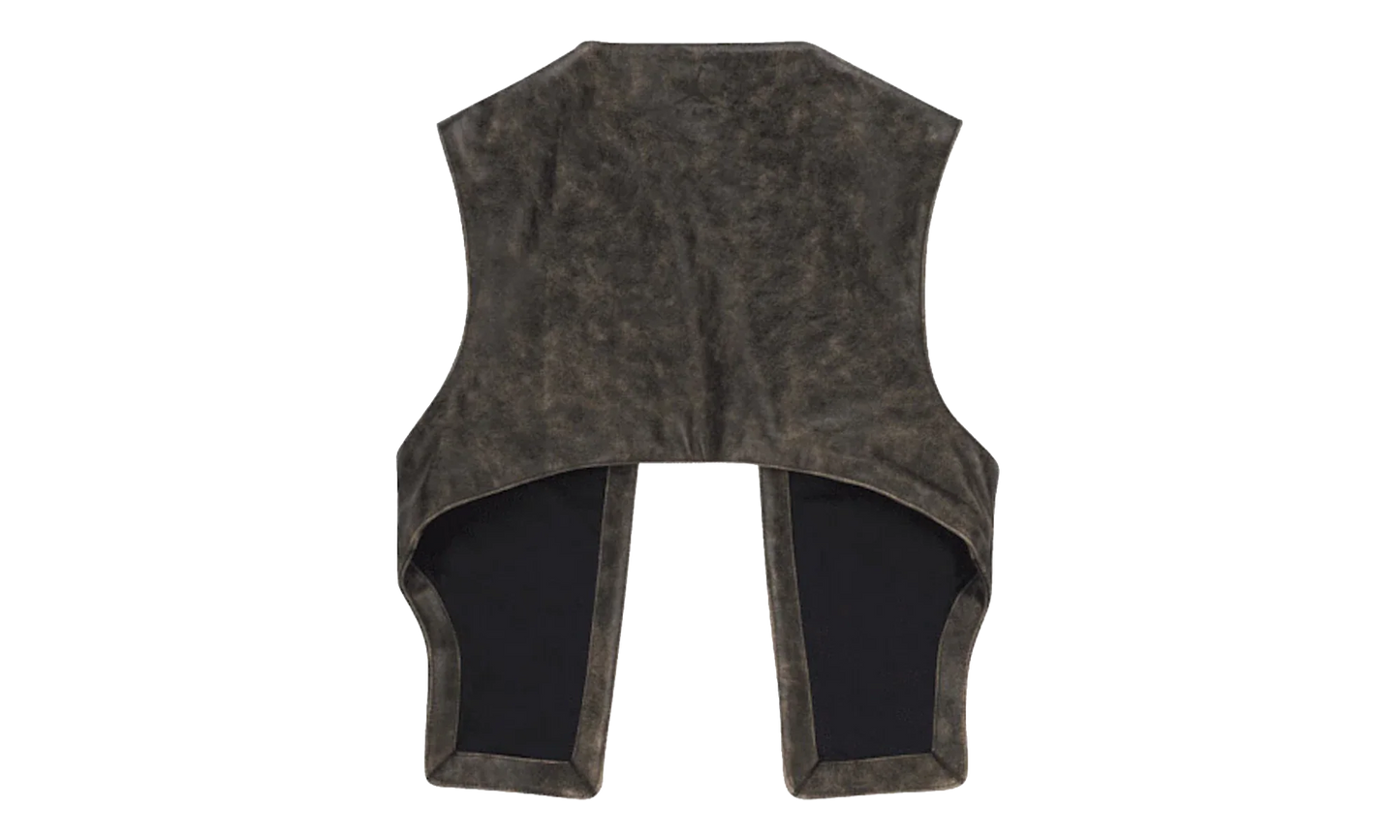 Jordan x J Balvin Leather Vest "Brown / Black" FJ6133 010