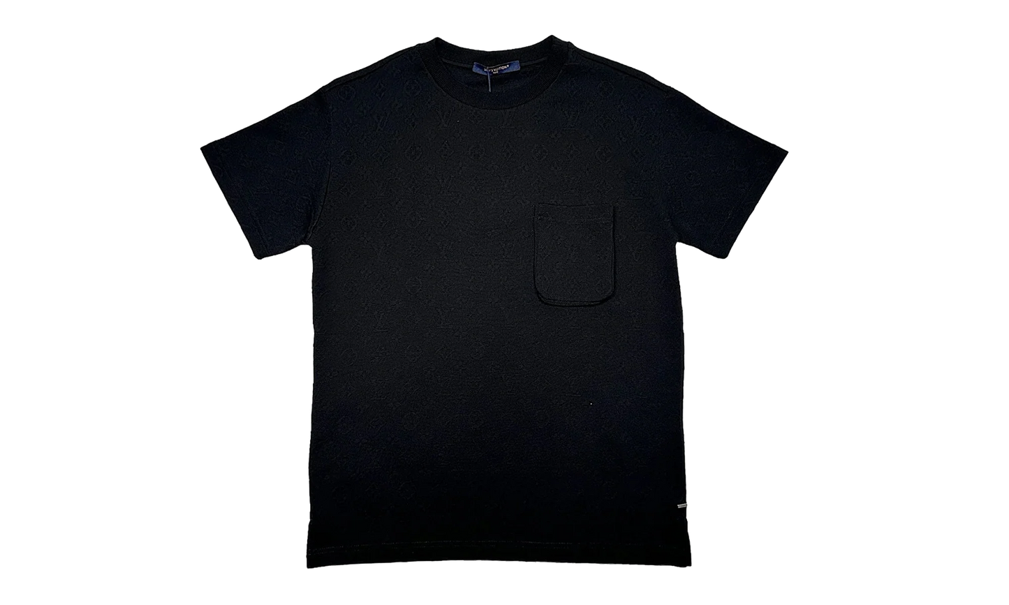 Signature 3D Pocket Monogram Short Sleeve Tee "Black" 1A5VIA