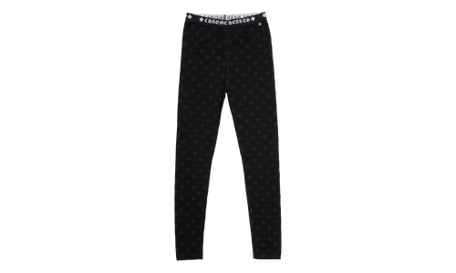Logo Leggings "Black W/ Grey Motif" CHRM1075