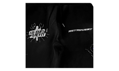 Rhinestone Sweatpants "Black" RET026