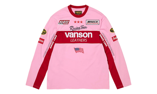 Vanson Leathers® L/S Top "SS26 - Pink" SU27019