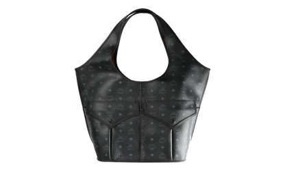 Extra Large Leni Shopper in Visetos "Black" MWPEATA02BK001