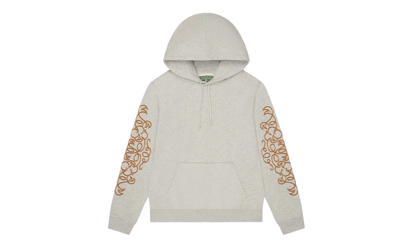 Western Embroidered Hoodie "Grey" DT458