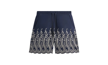 Floral Eyelet Lewis Short "Navy" KHM060594 5033