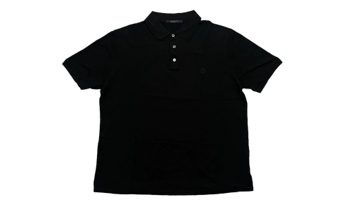 Classic Pique Short Sleeve Polo Tee "Black" 1A04YR