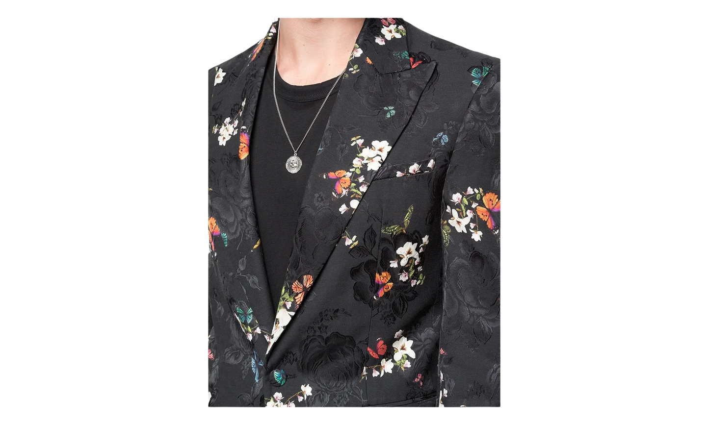 Butterfly Jacquard Blazer "Black" Y0M12176JA BLK