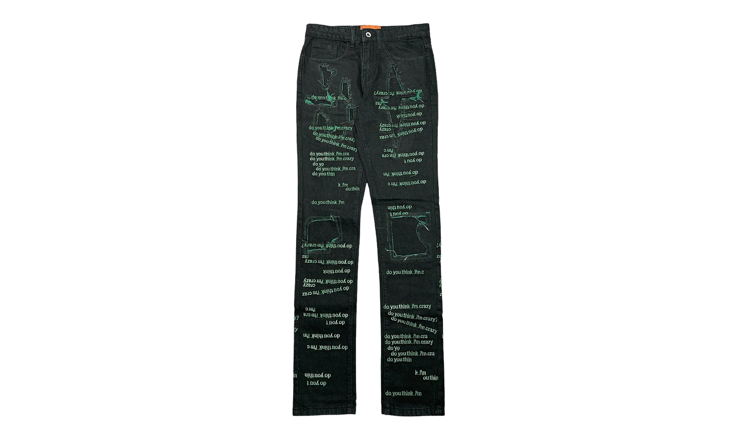 Scripture Jeans "Black/Green" WDWBMBSJBG
