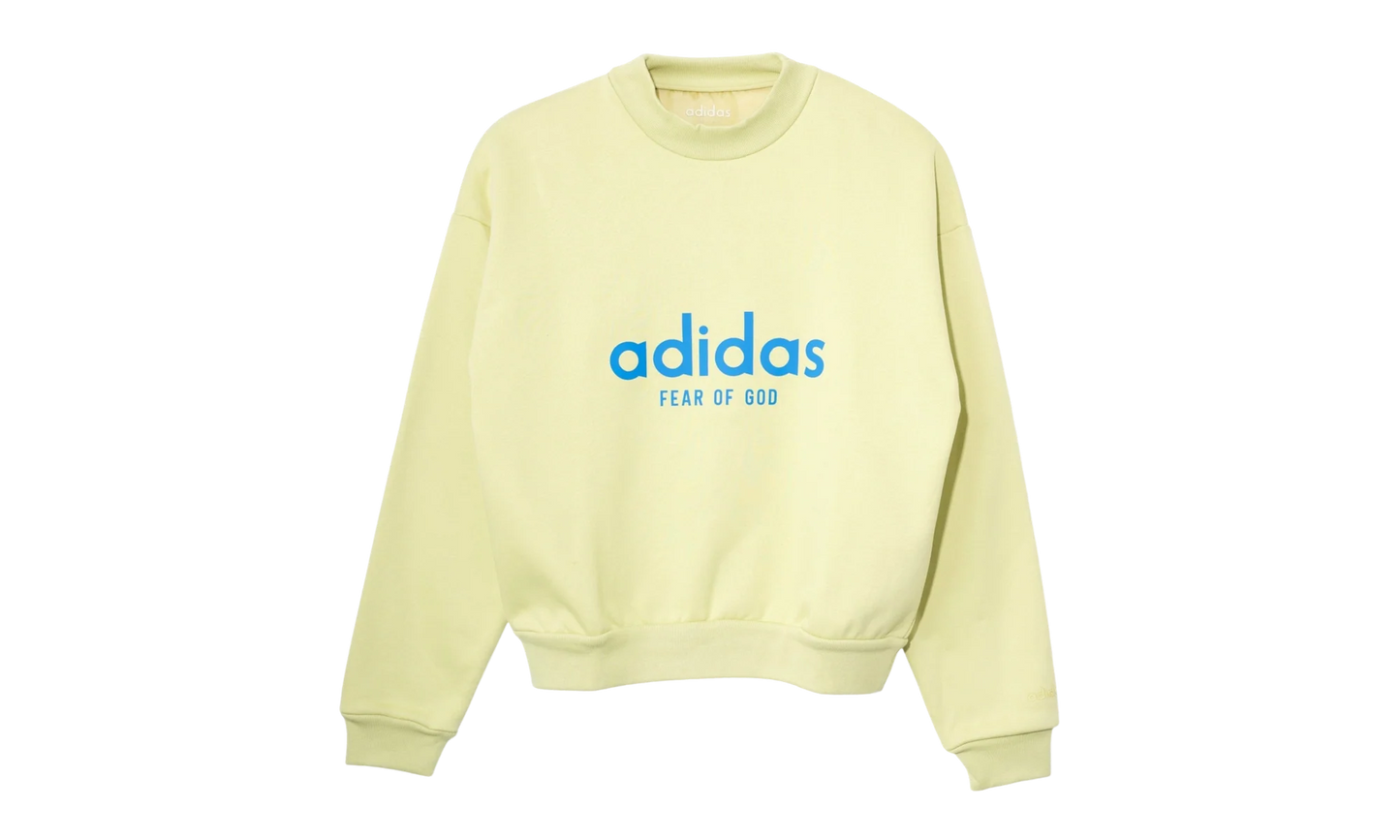Logo Crewneck Sweatshirt "Fear Of God -Autumn Green Light Blue" HM8110