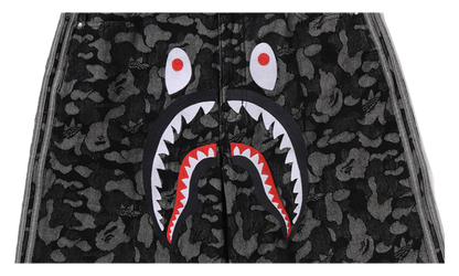 Shark Denim Jorts "Bape - Black" KF4917