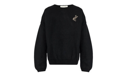 Waffle Crewneck Sweater "Vintage Black" 192HO254331F