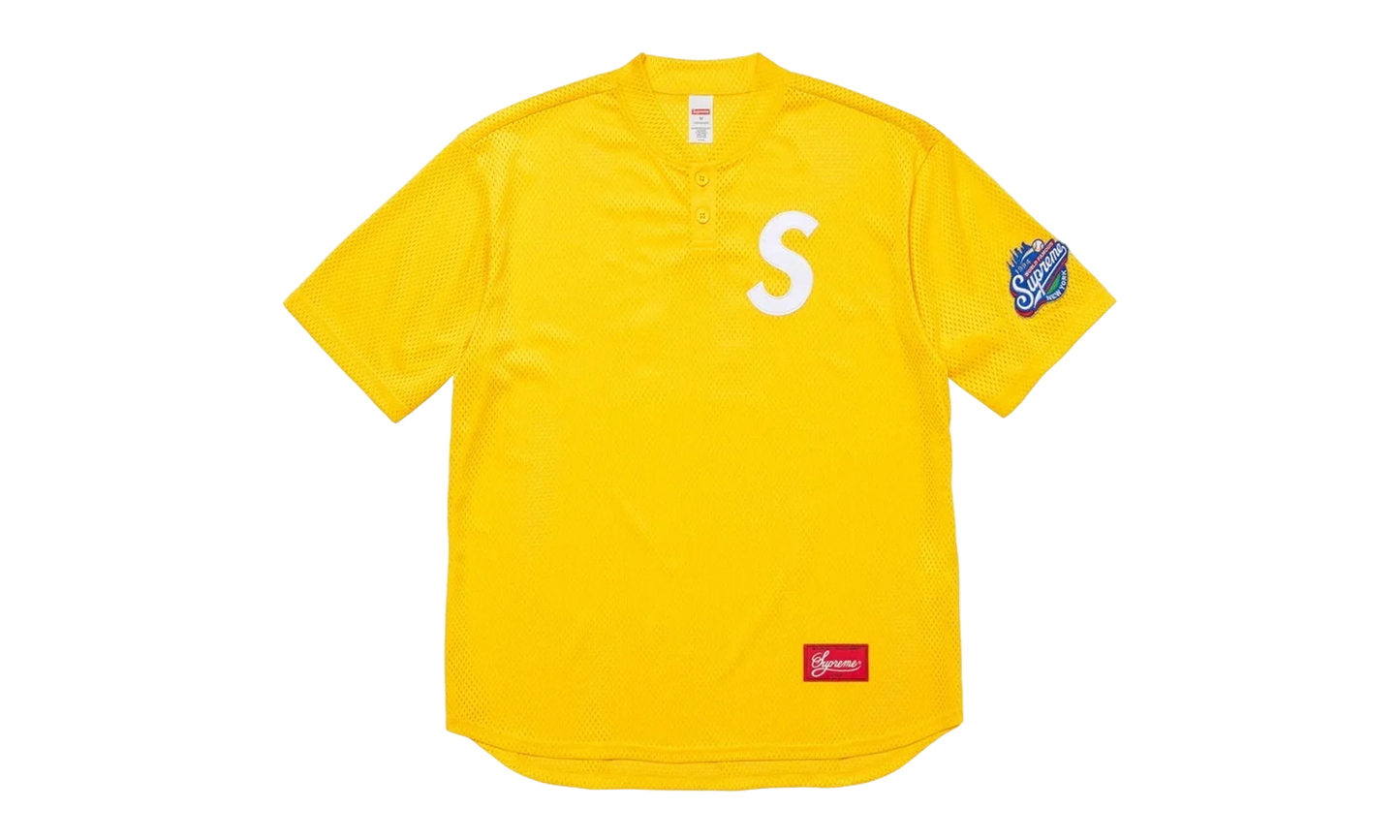S Logo Baseball Henley T-shirt "FW24 - Yellow" SU27423