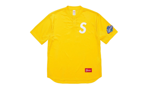 S Logo Baseball Henley T-shirt "FW24 - Yellow" SU27423