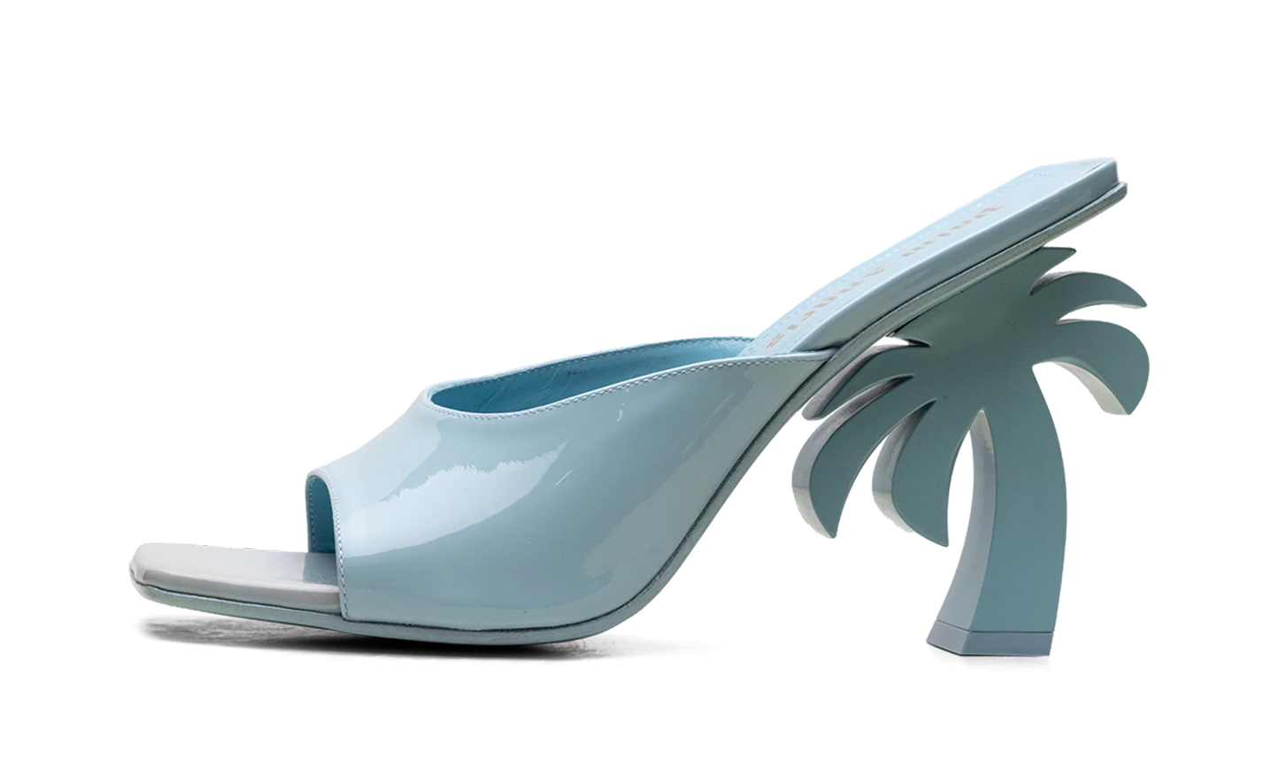 Mule Leather Heels WMNS "Blue" PWIJ003S23LEA0014000