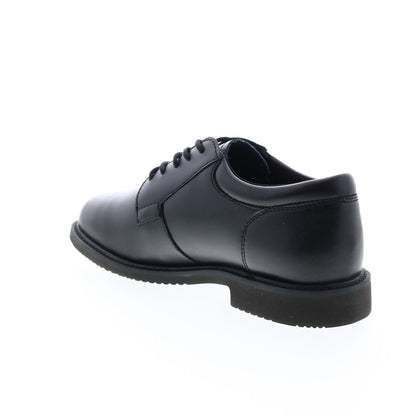 Bates Sentry Lux High Shine E01850 Mens Black Wide Plain Toe Oxfords Shoes