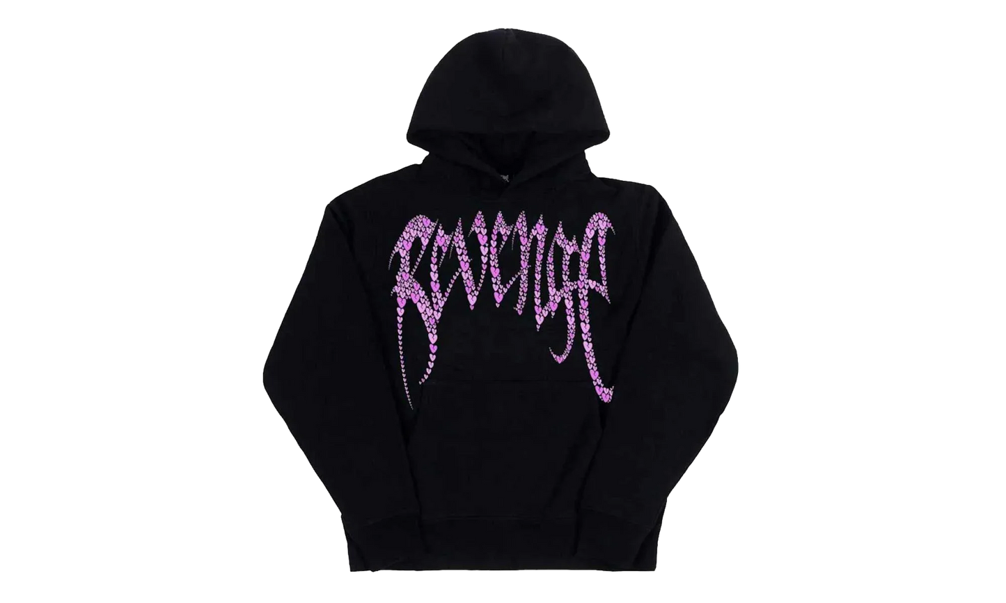 Pink Broken Heart Hoodie "Black" BBCD11B3