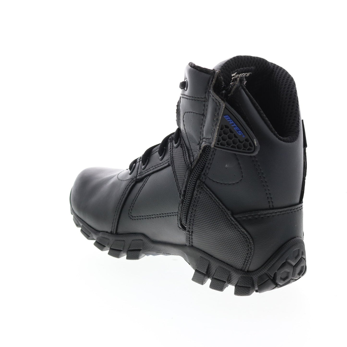 Bates Shock 6" Side Zip E07006 Mens Black Leather Lace Up Tactical Boots